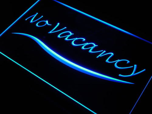 No Vacancy Hotel Motel Room Neon Light Sign